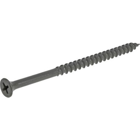 Hillman Wood Screw, #10, 3-1/2 in, Epoxy Coated Steel Flat Head Phillips Drive 48393